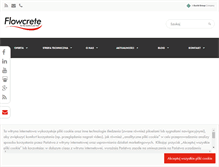 Tablet Screenshot of flowcrete.com.pl