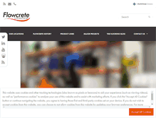 Tablet Screenshot of flowcrete.com